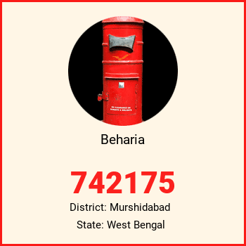Beharia pin code, district Murshidabad in West Bengal