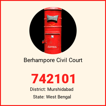 Berhampore Civil Court pin code, district Murshidabad in West Bengal