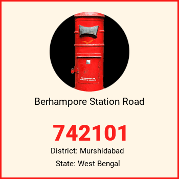 Berhampore Station Road pin code, district Murshidabad in West Bengal