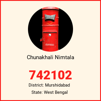 Chunakhali Nimtala pin code, district Murshidabad in West Bengal