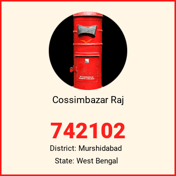 Cossimbazar Raj pin code, district Murshidabad in West Bengal