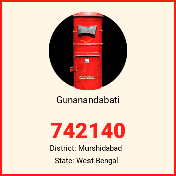 Gunanandabati pin code, district Murshidabad in West Bengal