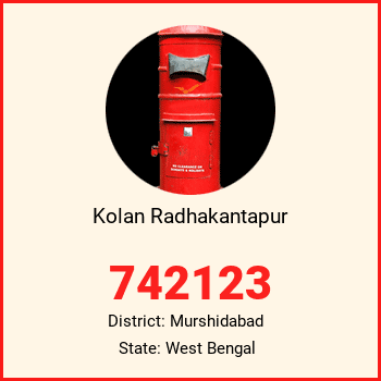 Kolan Radhakantapur pin code, district Murshidabad in West Bengal