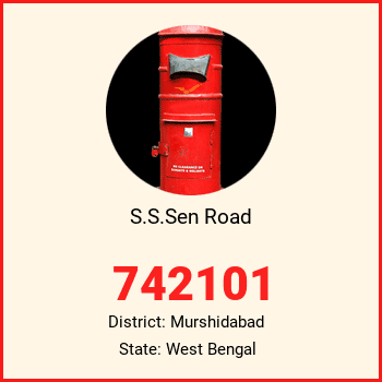 S.S.Sen Road pin code, district Murshidabad in West Bengal
