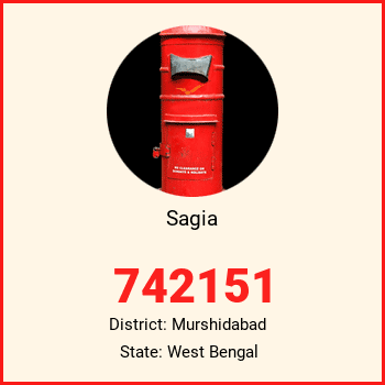 Sagia pin code, district Murshidabad in West Bengal