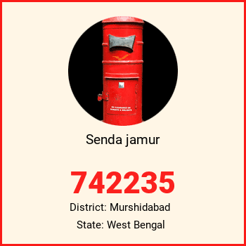 Senda jamur pin code, district Murshidabad in West Bengal