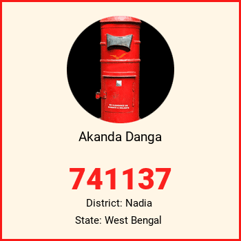 Akanda Danga pin code, district Nadia in West Bengal