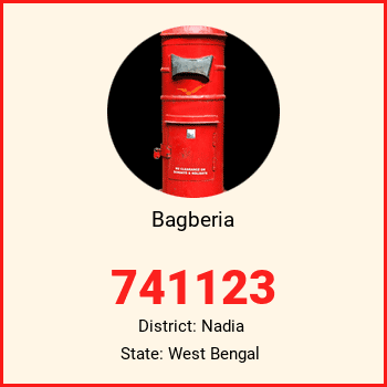 Bagberia pin code, district Nadia in West Bengal