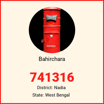 Bahirchara pin code, district Nadia in West Bengal