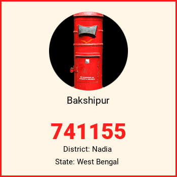 Bakshipur pin code, district Nadia in West Bengal