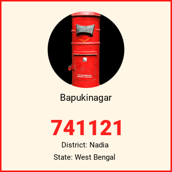 Bapukinagar pin code, district Nadia in West Bengal