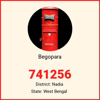 Begopara pin code, district Nadia in West Bengal