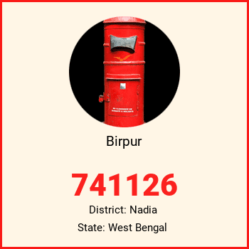 Birpur pin code, district Nadia in West Bengal