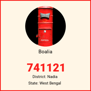 Boalia pin code, district Nadia in West Bengal