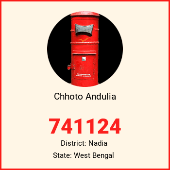 Chhoto Andulia pin code, district Nadia in West Bengal