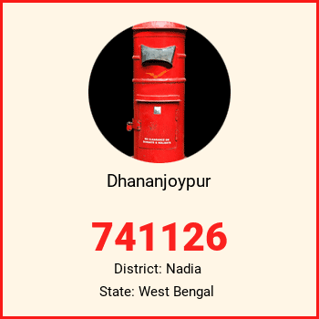 Dhananjoypur pin code, district Nadia in West Bengal