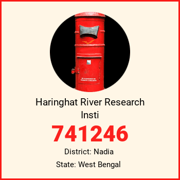 Haringhat River Research Insti pin code, district Nadia in West Bengal