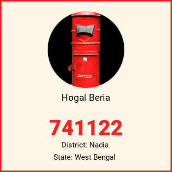 Hogal Beria pin code, district Nadia in West Bengal