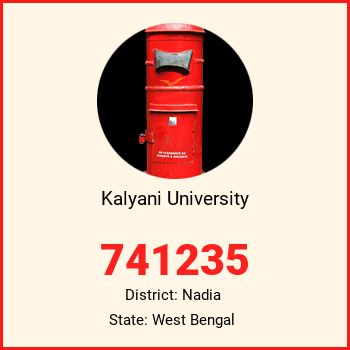 Kalyani University pin code, district Nadia in West Bengal