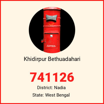 Khidirpur Bethuadahari pin code, district Nadia in West Bengal
