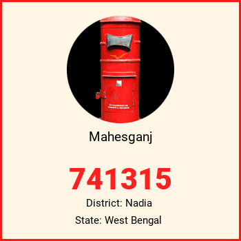Mahesganj pin code, district Nadia in West Bengal