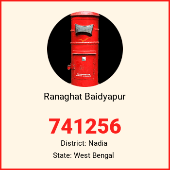 Ranaghat Baidyapur pin code, district Nadia in West Bengal