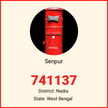 Senpur pin code, district Nadia in West Bengal