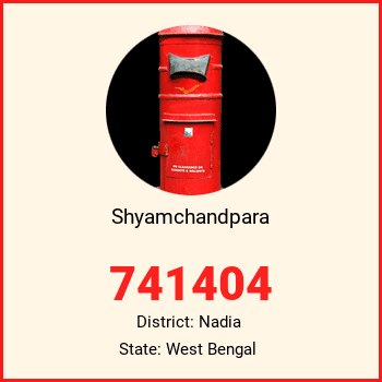 Shyamchandpara pin code, district Nadia in West Bengal