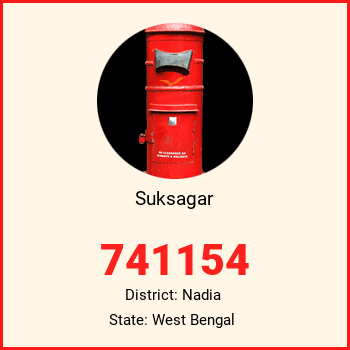 Suksagar pin code, district Nadia in West Bengal