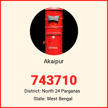 Akaipur pin code, district North 24 Parganas in West Bengal