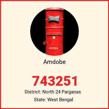 Amdobe pin code, district North 24 Parganas in West Bengal