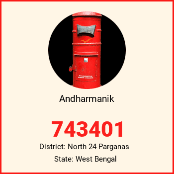 Andharmanik pin code, district North 24 Parganas in West Bengal