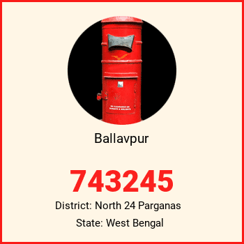 Ballavpur pin code, district North 24 Parganas in West Bengal