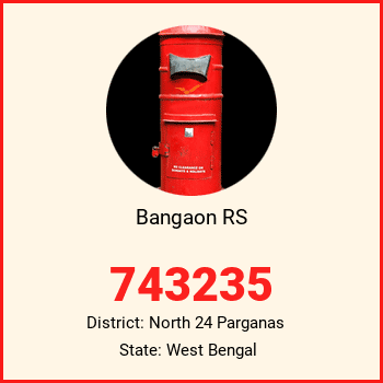 Bangaon RS pin code, district North 24 Parganas in West Bengal