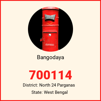Bangodaya pin code, district North 24 Parganas in West Bengal