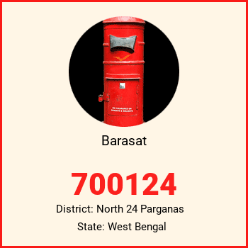 Barasat pin code, district North 24 Parganas in West Bengal