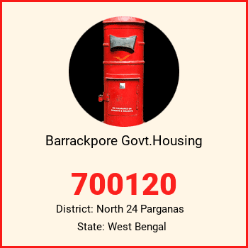 Barrackpore Govt.Housing pin code, district North 24 Parganas in West Bengal
