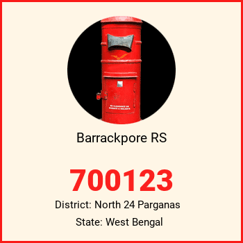 Barrackpore RS pin code, district North 24 Parganas in West Bengal