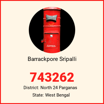 Barrackpore Sripalli pin code, district North 24 Parganas in West Bengal