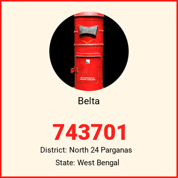 Belta pin code, district North 24 Parganas in West Bengal