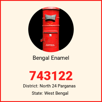 Bengal Enamel pin code, district North 24 Parganas in West Bengal
