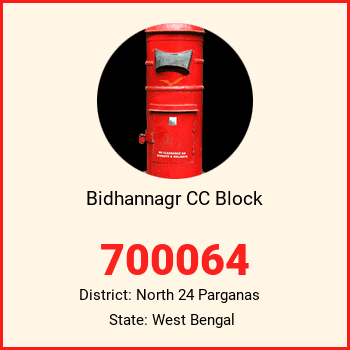 Bidhannagr CC Block pin code, district North 24 Parganas in West Bengal