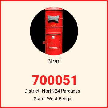 Birati pin code, district North 24 Parganas in West Bengal