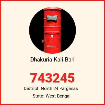Dhakuria Kali Bari pin code, district North 24 Parganas in West Bengal