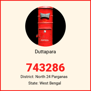 Duttapara pin code, district North 24 Parganas in West Bengal