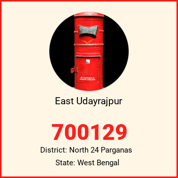 East Udayrajpur pin code, district North 24 Parganas in West Bengal