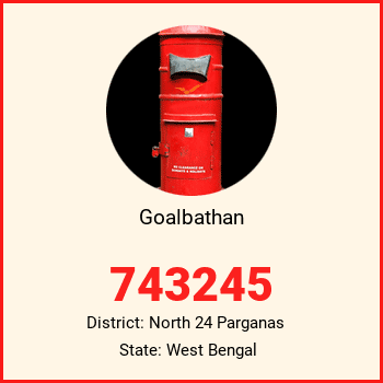 Goalbathan pin code, district North 24 Parganas in West Bengal