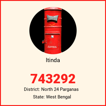 Itinda pin code, district North 24 Parganas in West Bengal