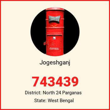 Jogeshganj pin code, district North 24 Parganas in West Bengal