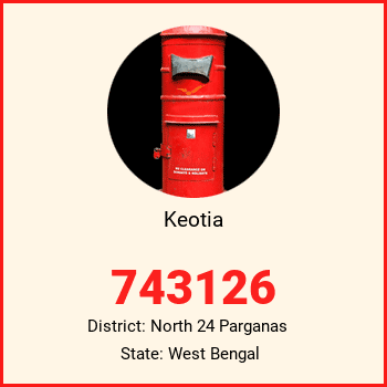 Keotia pin code, district North 24 Parganas in West Bengal